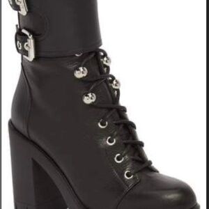Giuseppez Zanotti Women's Black Lace-Up Ankle Boots